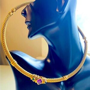 EXQUISITE Authentic Vintage 14K GOLD DAVID YURMAN Renaissance Collar Necklace